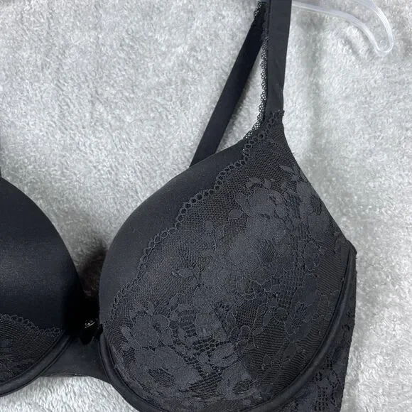 Victoria's Secret Bra Womens 38DD Black Lined Perfect Coverage Body by Victoria - Picture 7 of 9